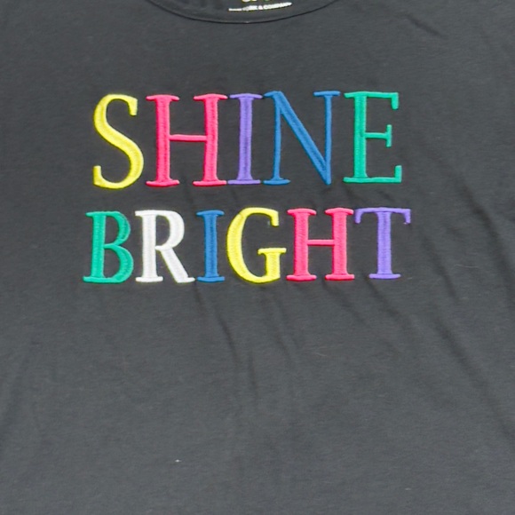 New‎ York & Company  Black Sequin Sleeve Tee - Picture 5 of 9